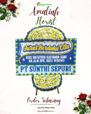 Papan Bunga Duka di Leneng